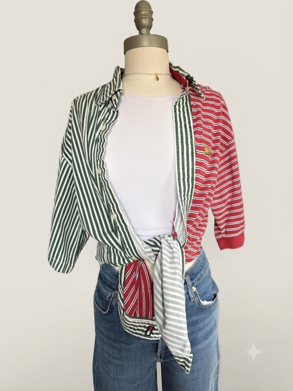 Reworked 1-of-1 Masters Golf x Tommy Hilfiger Upcycled Shirt XL - Picture 2 of 8